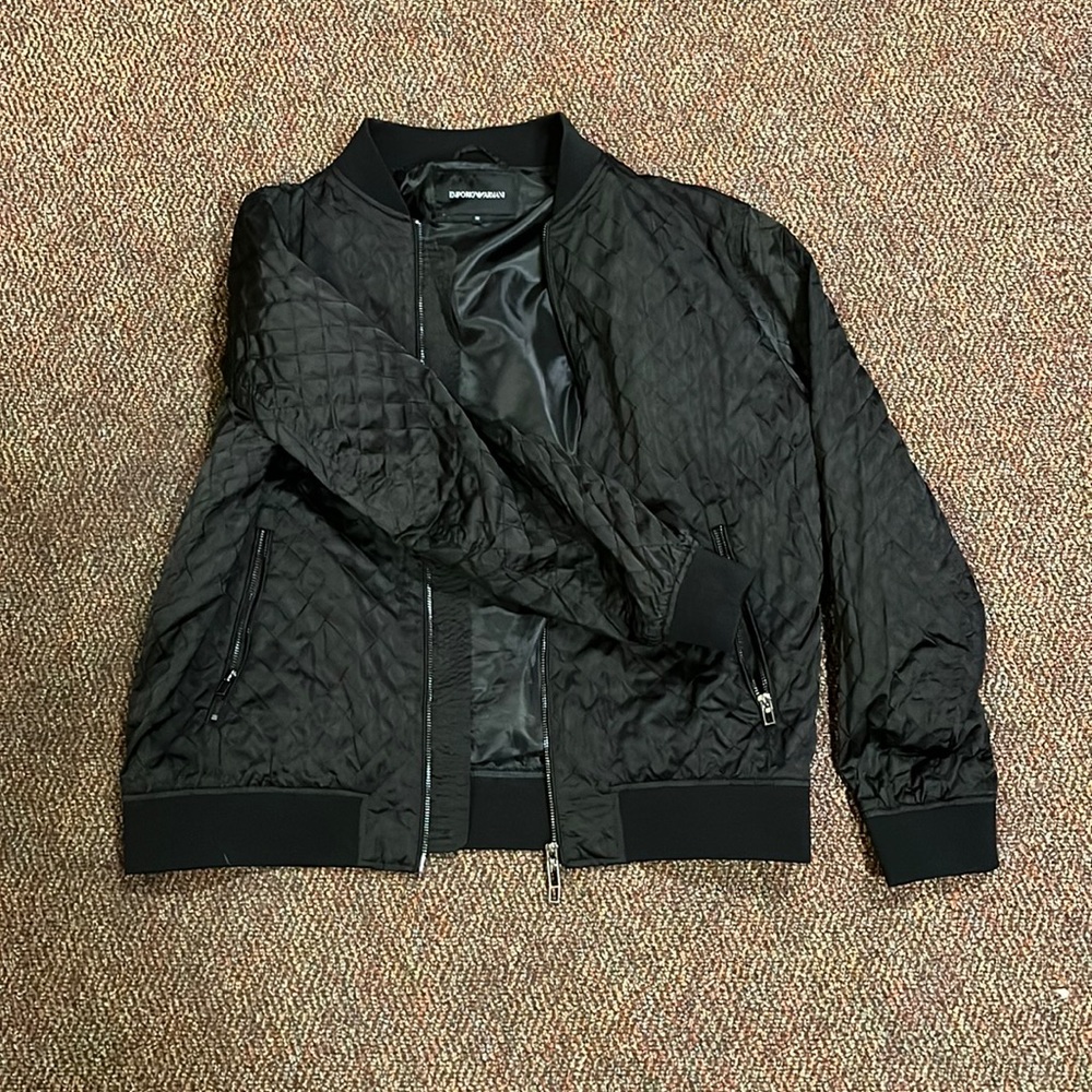 Emporio Armani Quilted Jacket - Black